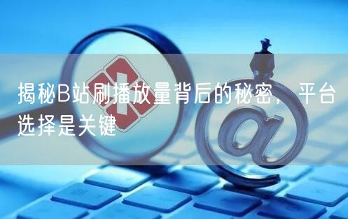 揭秘B站刷播放量背后的秘密，平台选择是关键