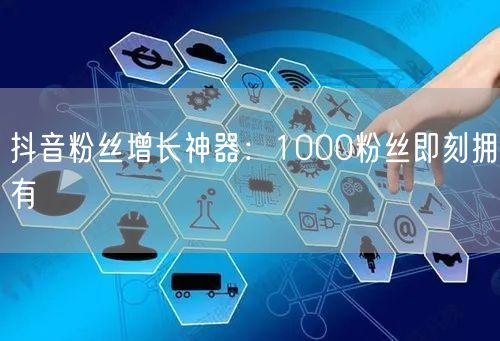 抖音粉丝增长神器：1000粉丝即刻拥有