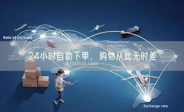 24小时自助下单，购物从此无时差