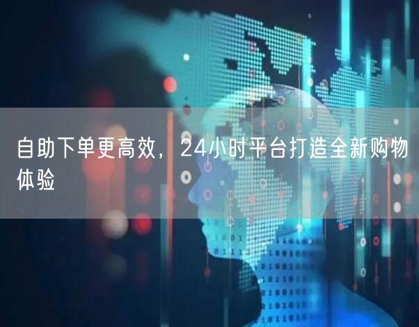 自助下单更高效，24小时平台打造全新购物体验