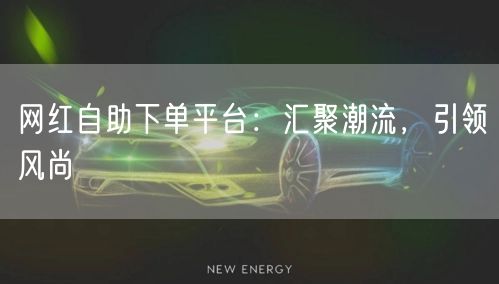 网红自助下单平台：汇聚潮流，引领风尚