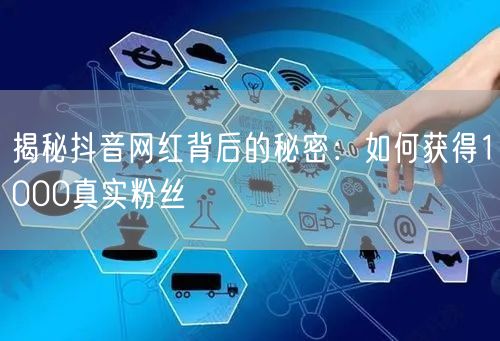 揭秘抖音网红背后的秘密：如何获得1000真实粉丝