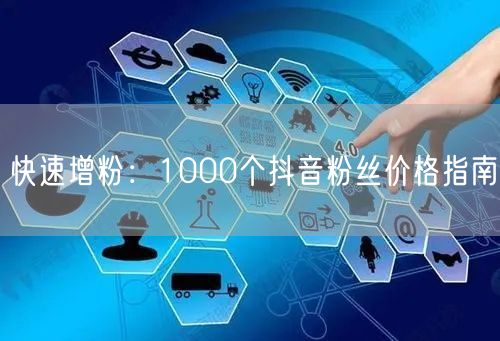 快速增粉：1000个抖音粉丝价格指南
