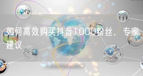 如何高效购买抖音1000粉丝，专家建议