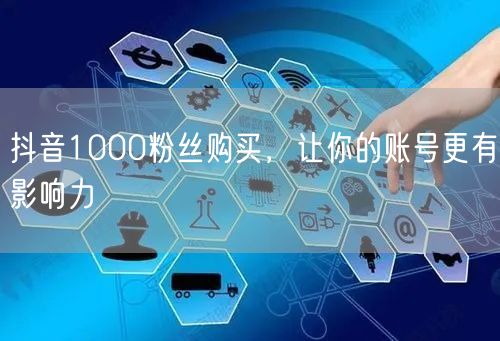 抖音1000粉丝购买，让你的账号更有影响力