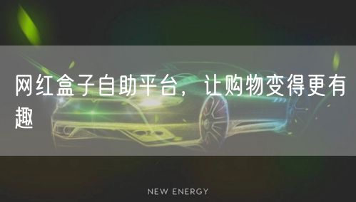 网红盒子自助平台，让购物变得更有趣