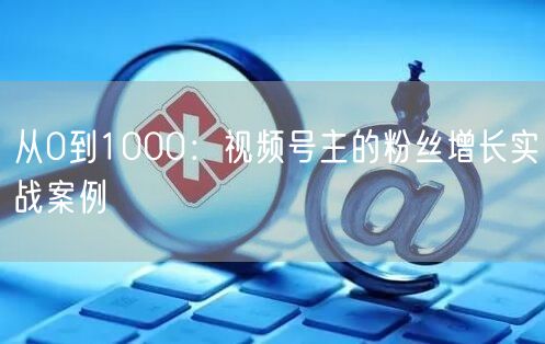 从0到1000：视频号主的粉丝增长实战案例