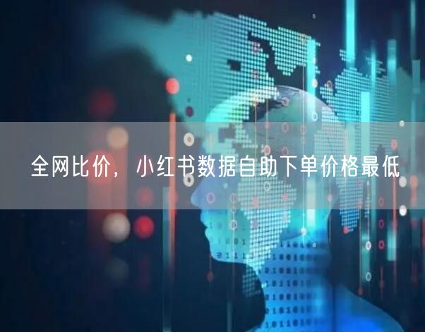 全网比价，小红书数据自助下单价格最低